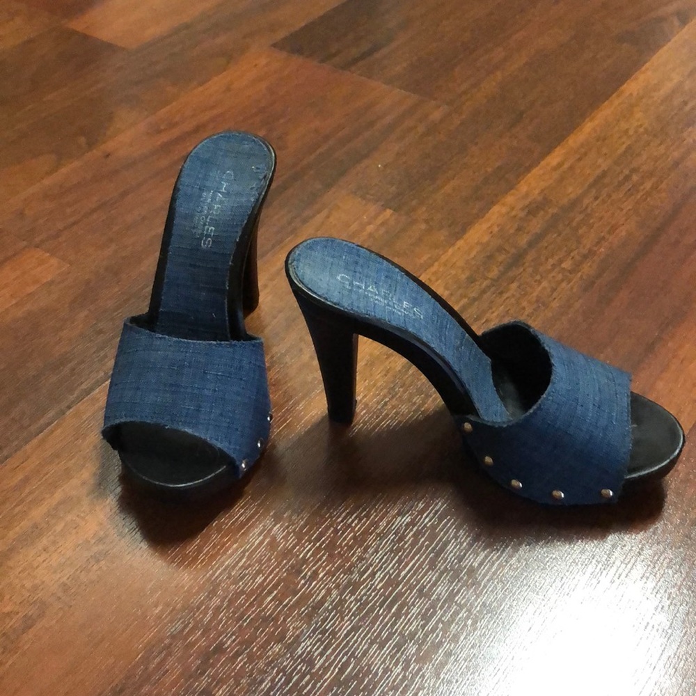 Charles by Charles David Denim Mules